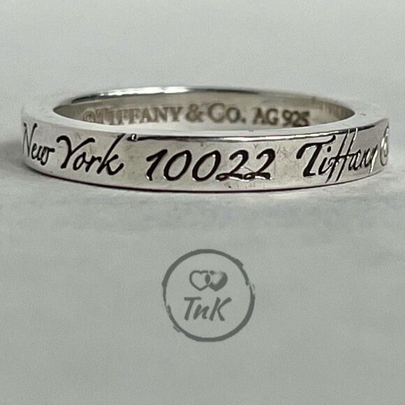 Rare & Retired - Tiffany & Co Notes Fifth Ave Ring - Size 5 - Picture 5 of 16